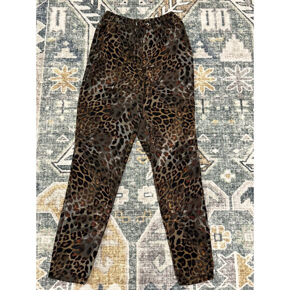 GUESS Leopard Print Jogger Pants - Picture 1 of 10